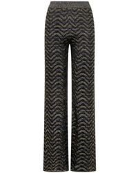 Missoni - Zigzag-Knit Metallic-Thread Trousers - Lyst