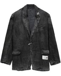 Maison Mihara Yasuhiro - Faded Effect Linen Jacket - Lyst