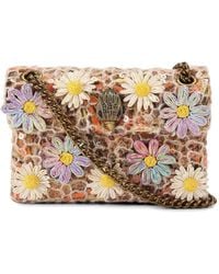 Kurt Geiger - Kensington Floral-Appliqué Shoulder Bag - Lyst