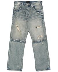 Purple Brand - Distressed Wide-Leg Jeans - Lyst