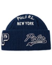 Polo Ralph Lauren - Patch-Detail Beanie Hat - Lyst