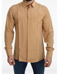 Dolce & Gabbana - Long-Sleeve Silk Shirt - Lyst