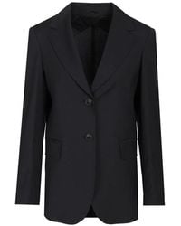 Max Mara - Blazer En Laine À Simple Boutonnage - Lyst
