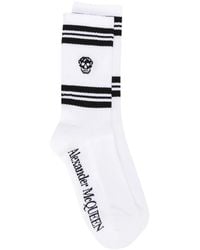 McQueen - Calcetines De Canalé Con Motivo De Calavera - Lyst
