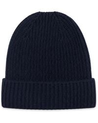 THE (Alphabet) - Ribbed-Knit Cashmere Beanie Hat - Lyst