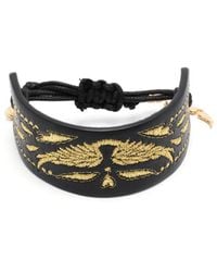 Zadig & Voltaire - Pulsera Lenny grande con placa del logo - Lyst