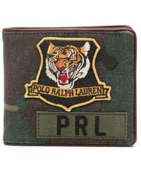 Polo Ralph Lauren - Portefeuille imprimé à patch logo - Lyst