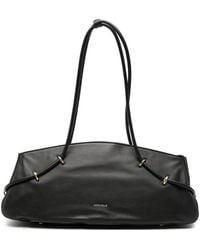 Coccinelle - Logo-Print Leather Shoulder Bag - Lyst