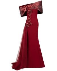 Gaby Charbachy - Robe Longue À Fleurs Et À Épaules Dénudées - Lyst