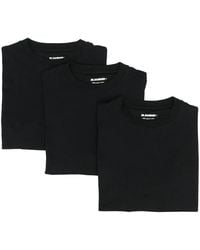 Jil Sander - Cotton T-Shirt With Logo Patch - Lyst