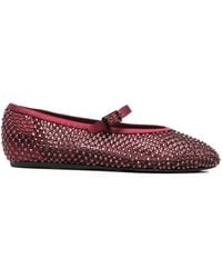 Le Silla - Gilda Crystal-Embellished Ballet Flats - Lyst