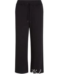 KARL LAGERFELD - Signature Hem Track Pants - Lyst