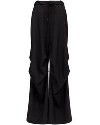 MM6 by Maison Margiela - Single-Stitch Logo Flared Trousers - Lyst