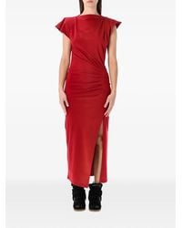 Isabel Marant - Isabel Marant Nadela Cotton Draped Maxi Dress - Lyst