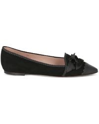 Tod's - Fringe-Detail Pointed-Toe Ballet Flats - Lyst