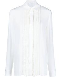 Givenchy - Ruffled Silk Shirt - Lyst
