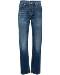 7 For All Mankind - Halbhohe Exchange Straight-Leg-Jeans - Lyst