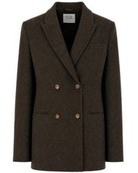 LE SULLY STUDIO - Double-Breasted Peak-Lapels Jacket - Lyst