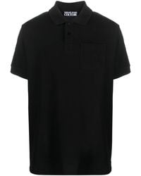 Versace - Poloshirt Met Logoband - Lyst