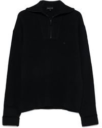 Emporio Armani - Half Zip Turtle Neck Sweater - Lyst