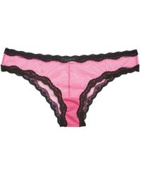 Fleur du Mal - Sheer Tulle Bikini Briefs - Lyst