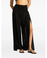 Seafolly - Pantalon Smocké Et Fentes Latérales - Lyst