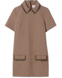 Claudie Pierlot - Jurk Met Pied-De-Poule Print - Lyst
