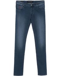 Hand Picked - Mid-rise Slim-fit Jeans - Lyst