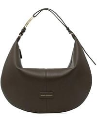 ARMANI EXCHANGE - Logo-Plaque Crescent Tote Bag - Lyst