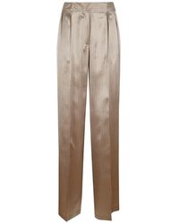 Kiton - Geruite Plooibroek - Lyst