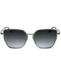 Lacoste - Geometric-Frame Sunglasses - Lyst