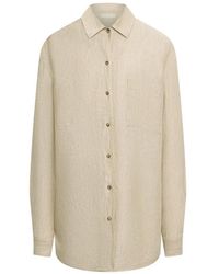 12 STOREEZ - Gelato Chest-Pocket Linen Shirt - Lyst