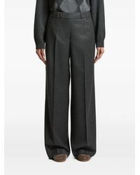 Peserico - Pressed-Crease Trousers - Lyst