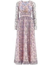 Giambattista Valli - Popping Paisley Embroidered Tulle Dress - Lyst