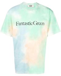 MSGM - Fantastic Tie-Dye T-Shirt - Lyst