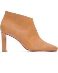 Bernardo - 80Mm Garda Square-Toe Leather Boots - Lyst