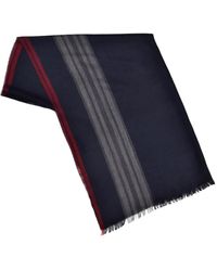 Brunello Cucinelli - Striped Fringed Scarf - Lyst