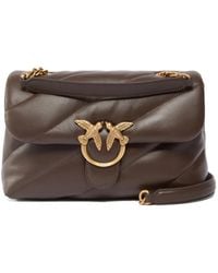 Pinko - Sac À Bandoulière Classic Love Puff Matelassé Grand Format - Lyst