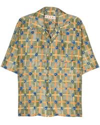 Marni - Bowling Shirt With Saraband Print - Lyst