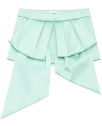 VAQUERA - Bow-Detail Pleated Mini Skirt - Lyst