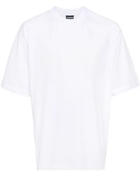 Jacquemus - Weißes logo print typo t-shirt - Lyst