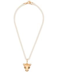 forte_forte - Panther-Pendant Rope Necklace - Lyst