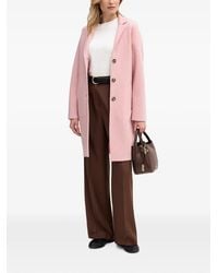 Ouí - Mayson Single-Breasted Notched-Lapels Coat - Lyst