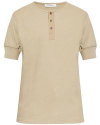 Lemaire - T-Shirt Met Halve Knoop En Korte Mouwen - Lyst