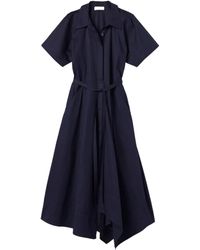 A.L.C. - Asymmetrisches Popeline-Kleid - Lyst