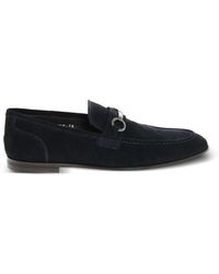Corneliani - Round-Toe Suede Loafers - Lyst
