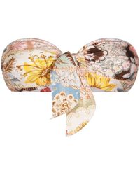 Zimmermann - Daylight Fixed-Knot Bikini Top - Lyst