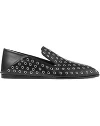 Jimmy Choo - Eliot Eyelet-Detailed Smoking Slippers - Lyst