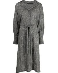 Forme D'expression - Long-Sleeve Tunic Shirt Dress - Lyst