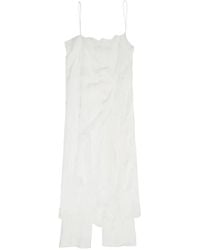 Bimba Y Lola - Lace-Trim Skirt-Trouser Hybrid Wrap Maxi Dress - Lyst